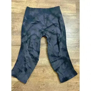 Lululemon Flow & Go Crop Women's 10 High Rise Seamless Leggings Tie Dye